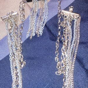 Paparazzi Silver Chain Dangle Earrings